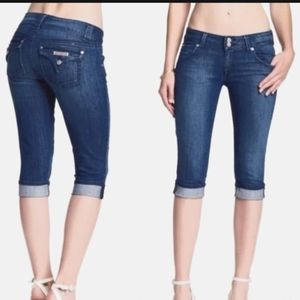 Hudson Malibu Cap Denim Cuffed Shorts